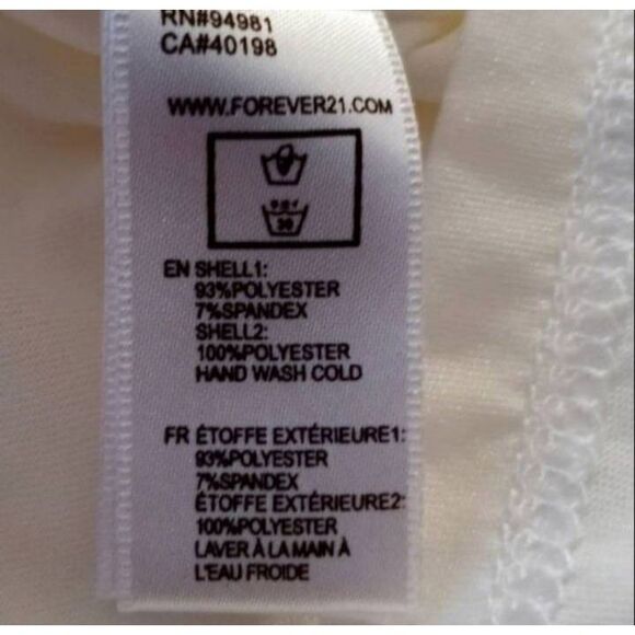 FOREVER 21 WHITE/CREAM OFF-THE-SHOULDER DRESS SZ.L EUC. - Picture 8 of 8